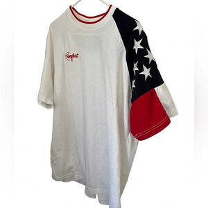 American Flag Embroidered Tee
